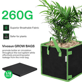 VIVOSUN four-corner stick holders keep bags cube-shaped and stable.