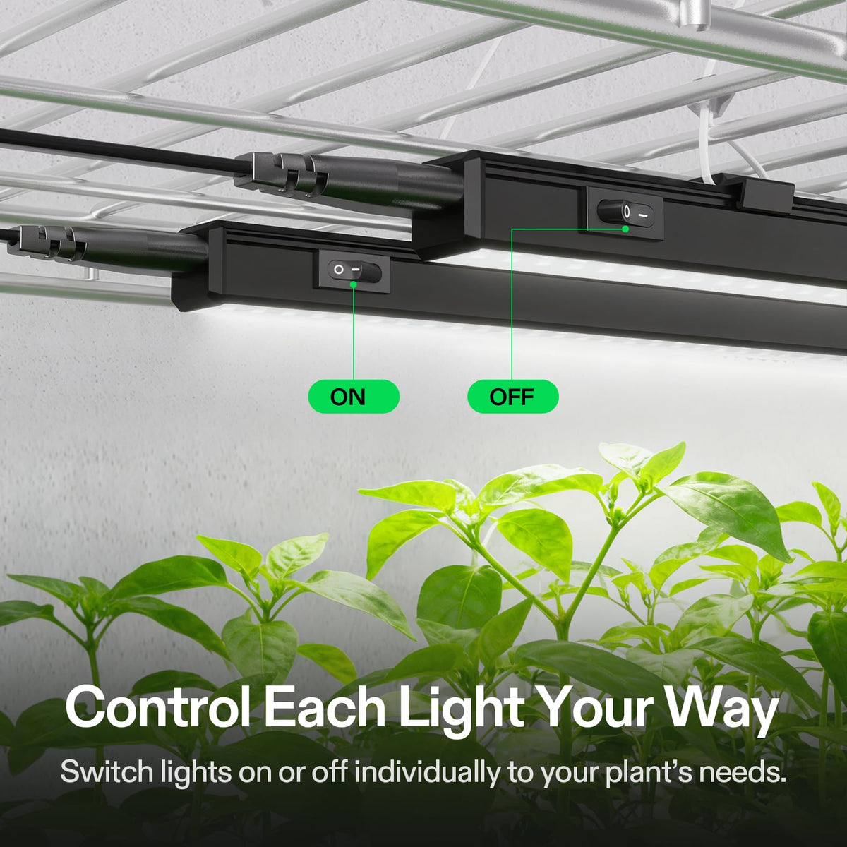 VIVOSUN T5 grow light installation options for versatile mounting