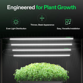 VIVOSUN T5 grow light side view showing slim, space-saving profile