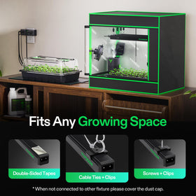 VIVOSUN T5 grow light strip with timer ensures consistent schedules.
