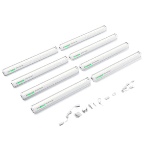 VIVOSUN T5 grow light strip powers seed starting in a compact tent
