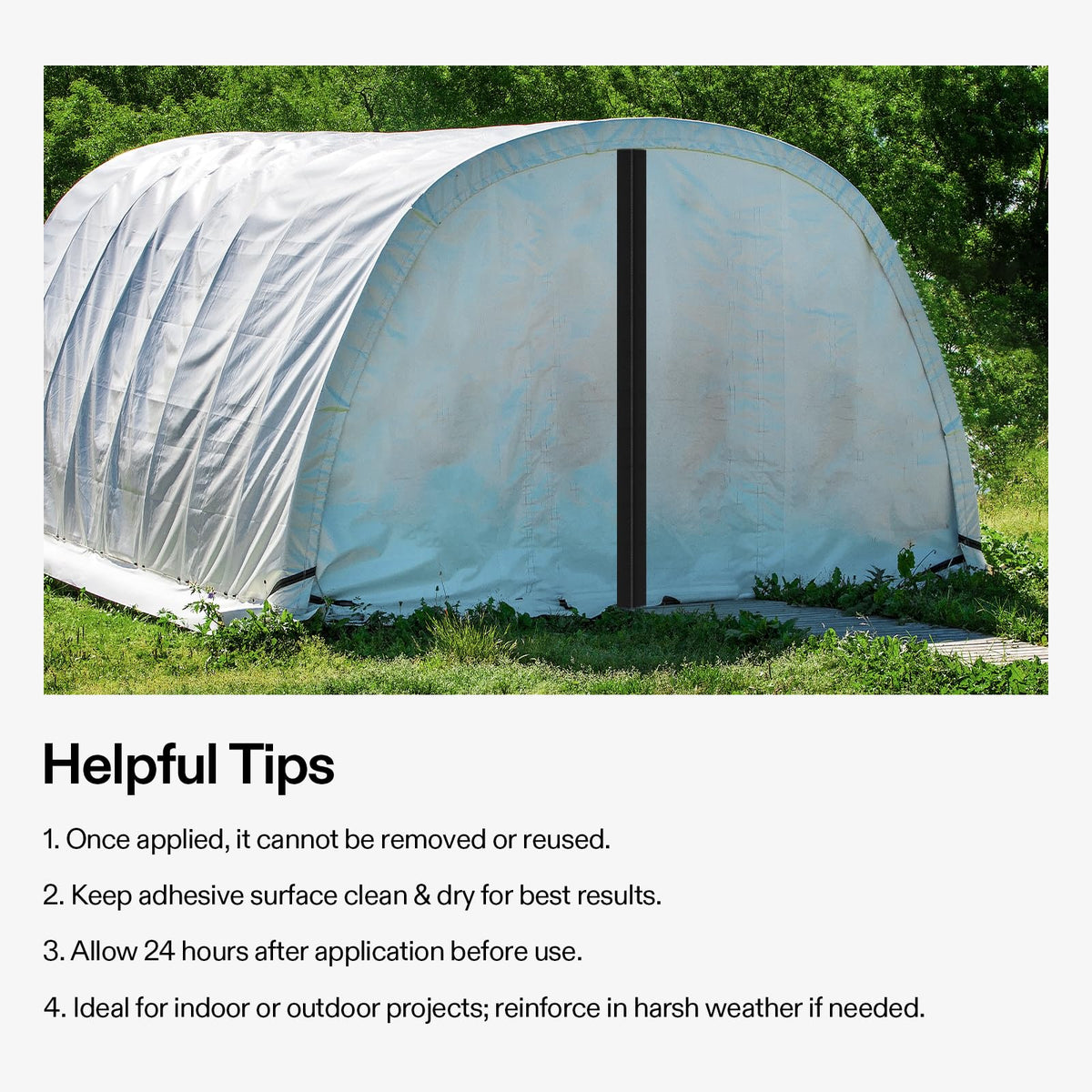 VIVOSUN tarp barrier with zippered seal for quick entry