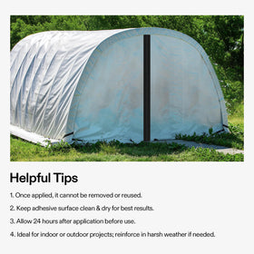 VIVOSUN tarp barrier with zippered seal for quick entry