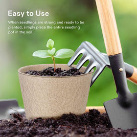 Textured VIVOSUN peat pot designed for easy removal of seedlings