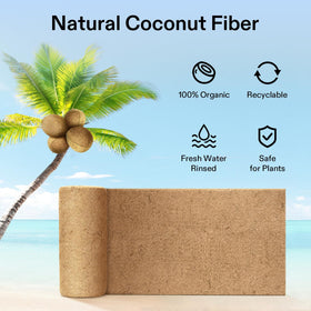 VIVOSUN thickened coco coir liner 0-3 inch offers sturdy, leak-resistant protection.