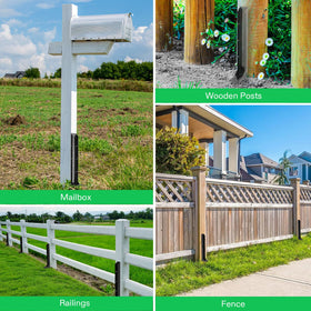 Two-pack VIVOSUN fence post repair kit ready for multiple posts.