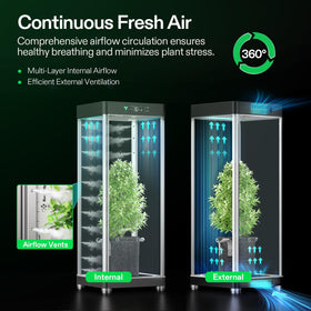 VIVOSUN VGrow built-in circulation system ensures airflow around the canopy.