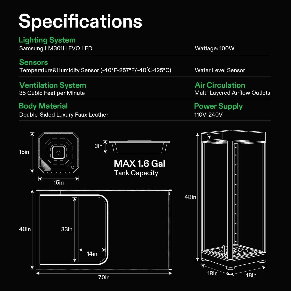 VIVOSUN VGrow compact assembly for quick setup in minutes.