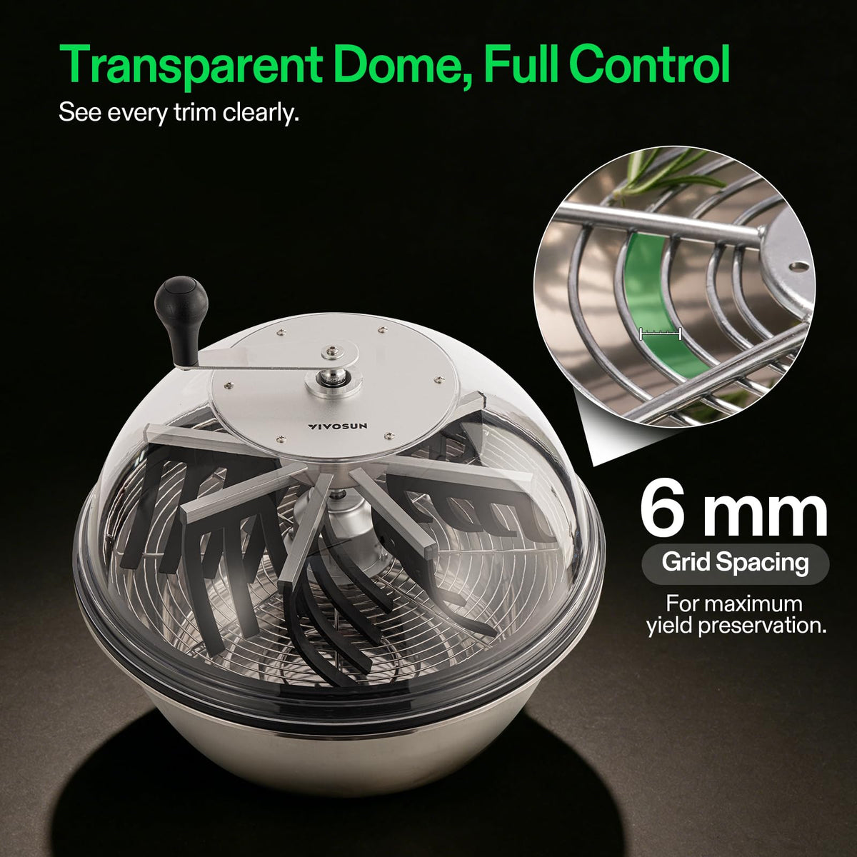 VIVOSUN wet and dry trimming blades support versatile trimming styles.