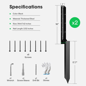 Garden wind test scene with VIVOSUN fence post repair kit improving stability.