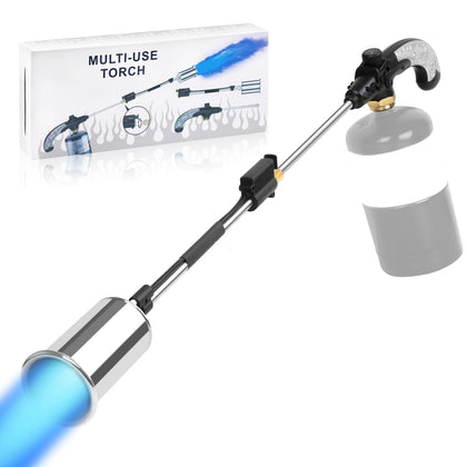 Vixflux propane torch weed burner with a 30-inch extended design for easy operation.