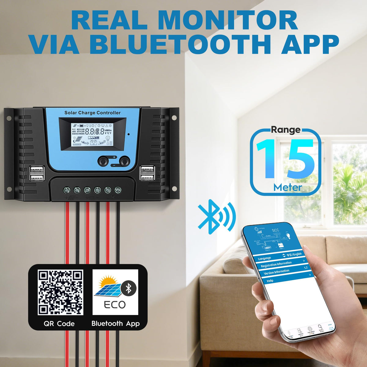 VIXKPIRR Bluetooth setup image for wireless parameter configuration.