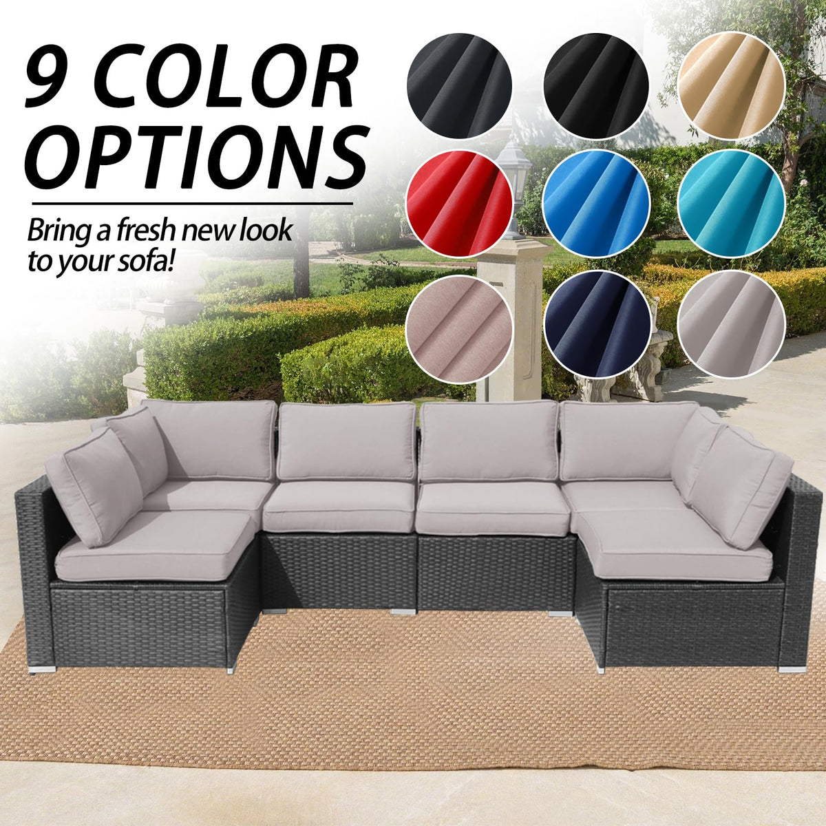 VIXLON compatibility dimensions confirm precise fit for 25.6x25.6x4 inch cushions