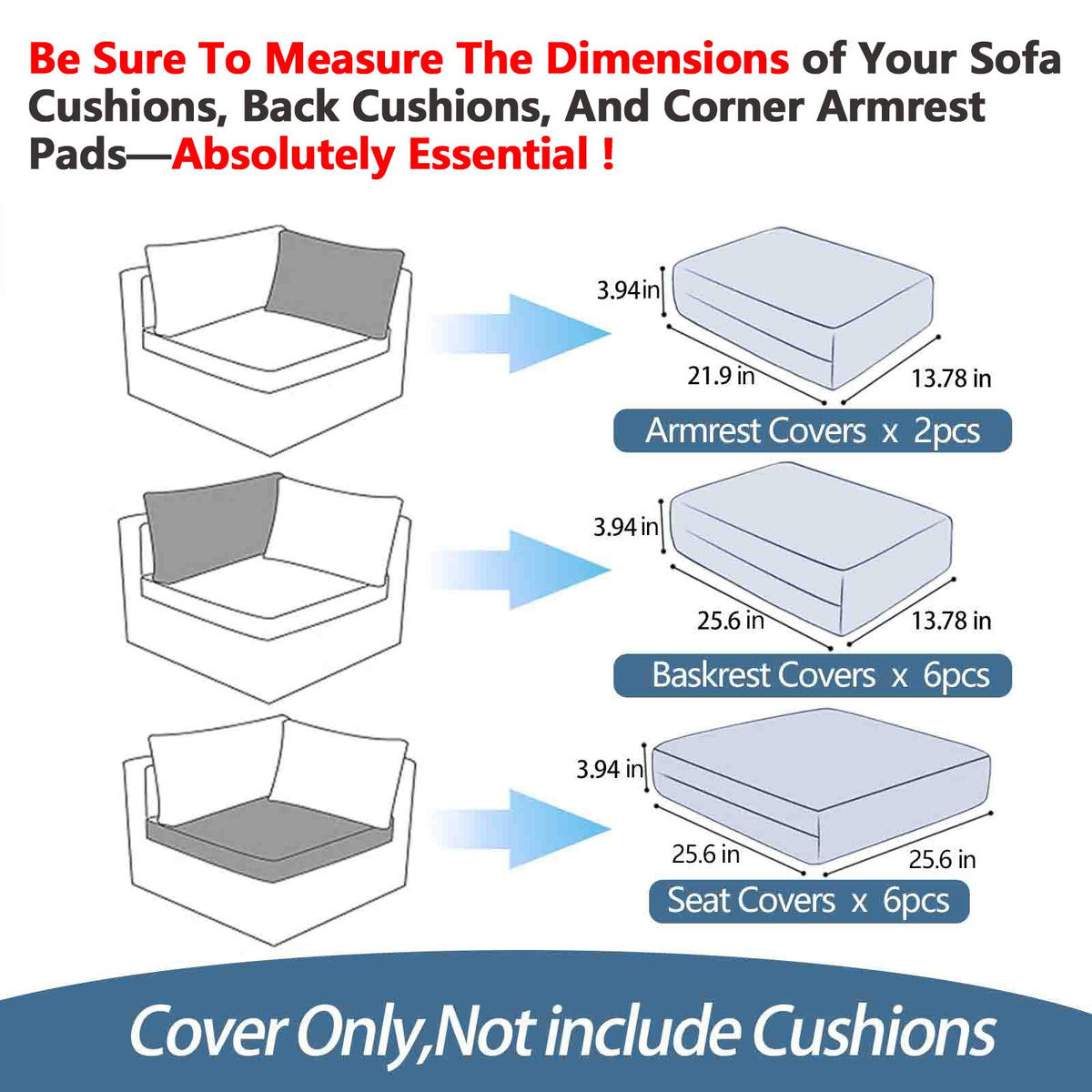 VIXLON cushion cover zipper closed close-up showing secure protection