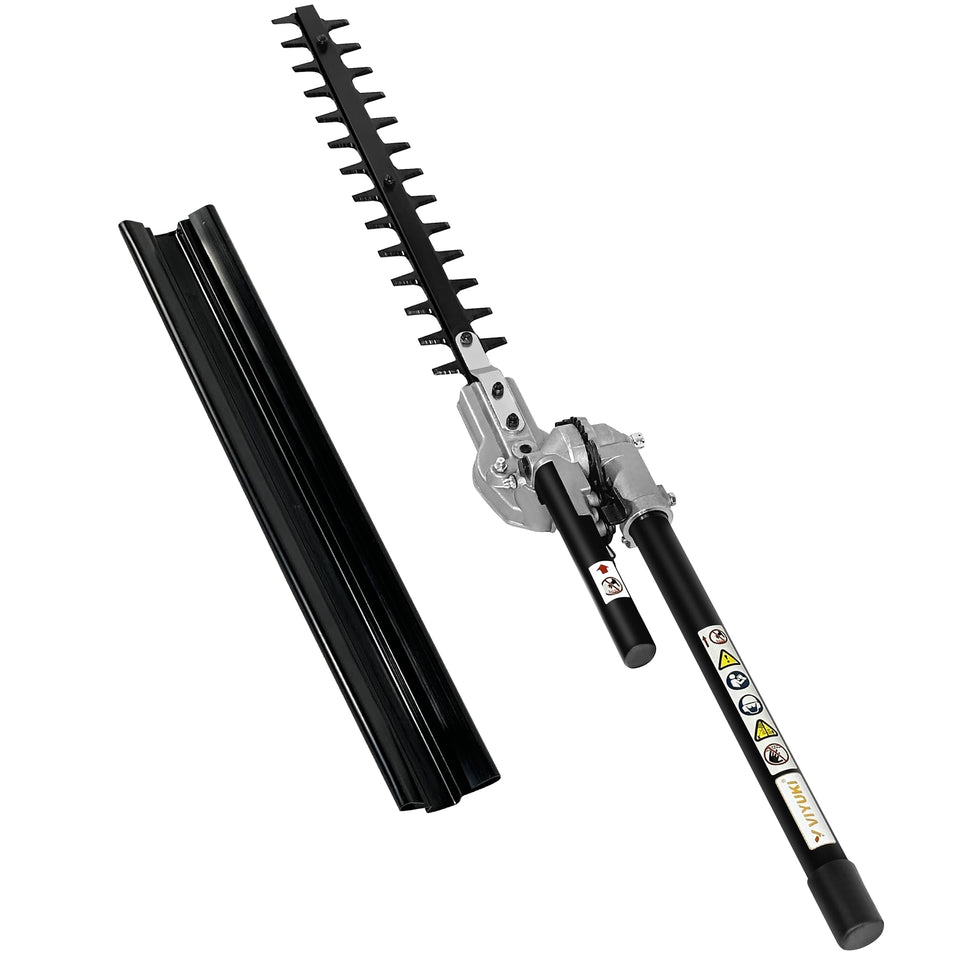 VIYUKI 16in articulating hedge trimmer blade for precise cuts in dense hedges.