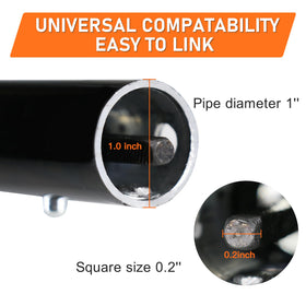 VIYUKI 37in long attachment improves reach without climbing ladders.