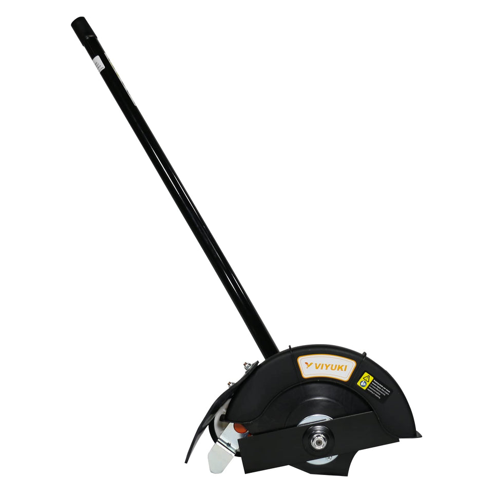 VIYUKI 9-Inch edger front view showing rugged cutting blade for precise lawn edges.