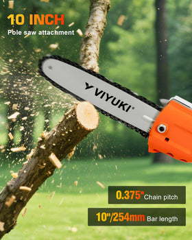 VIYUKI Expand-It lightweight blade supports easy yard cleanup.