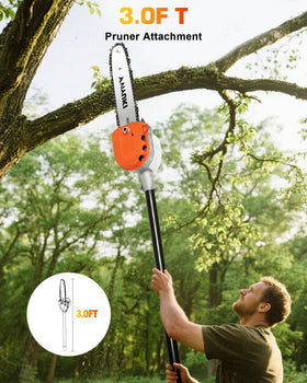 VIYUKI Expand-It detaches from drive shaft for storage and quick swaps.