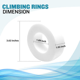 Vizava foam rings tested with pool chemicals demonstrating durability