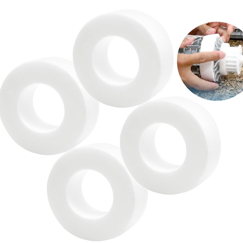 Vizava climbing ring foam on a Dolphin roller showing secure roller-fit for robust cleaning