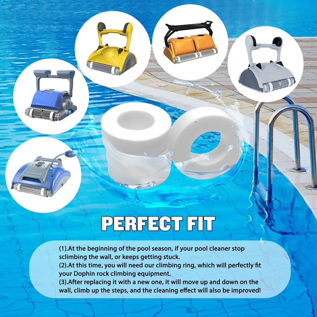 Vizava foam climbing ring softened for quick installation to enable easy replacement