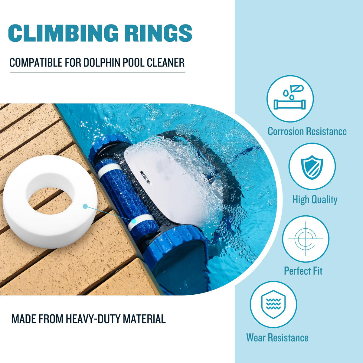 Vizava four-pack climbing rings in packaging ready for maintenance