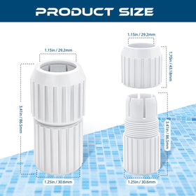 Vizava EZ Lock cam compatible connection for standard pool poles.