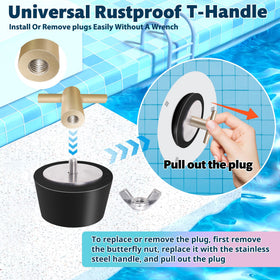 Vizava rubber plug dimensions reveal 1.25-inch size for outlets