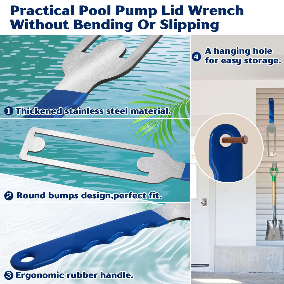 Vizava SP3000-series compatible lid wrench in use for quick pump lid access.