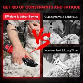 Vkdemer 4-pound clippers provide strong power for tough coats.