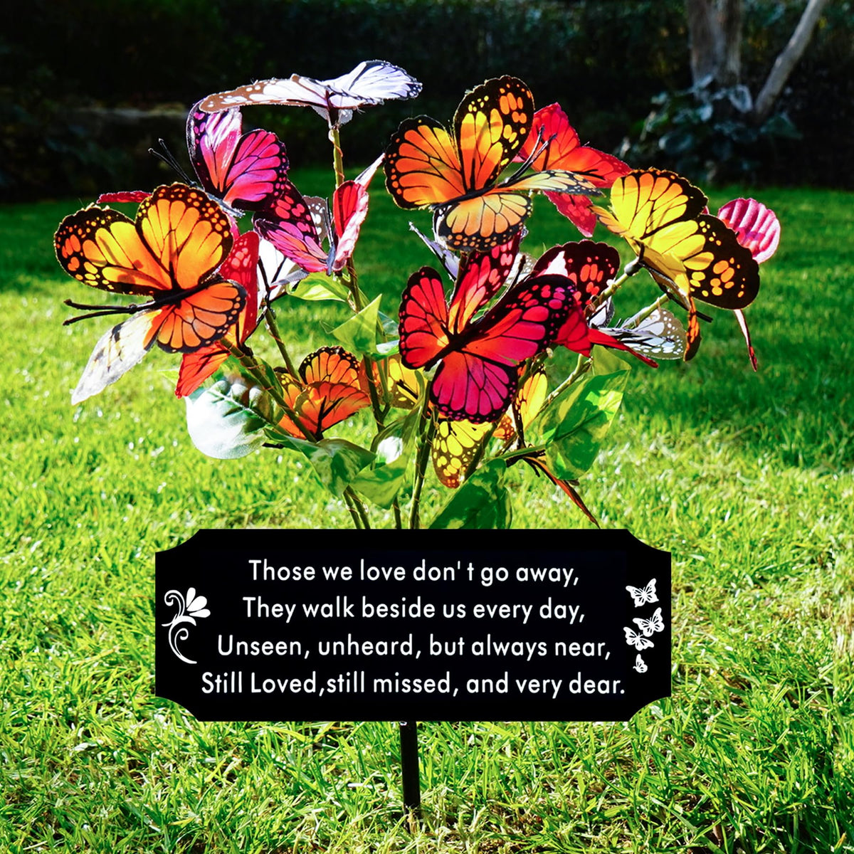 VKEVOC durable memorial decor withstands rain and sun for seasonal remembrance