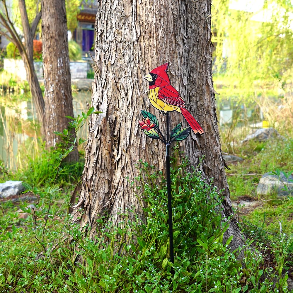 VKEVOC Red Cardinal Stake side view emphasizing slim profile and durability.