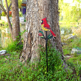 VKEVOC Red Cardinal Stake side view emphasizing slim profile and durability.