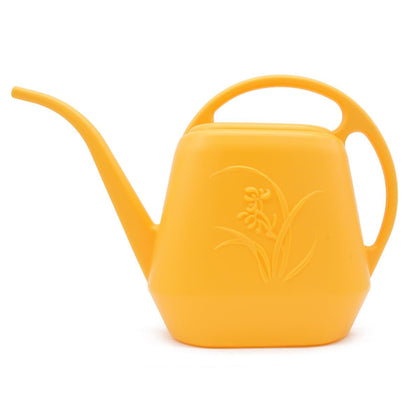 VKPLITE hand watering can in yellow, side view for precise indoor watering