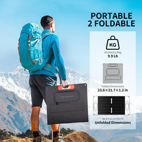 VLAIAN 100W panel durability with IP68 and ETFE protection