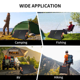 VLAIAN 100W in outdoor camping setup for off-grid power