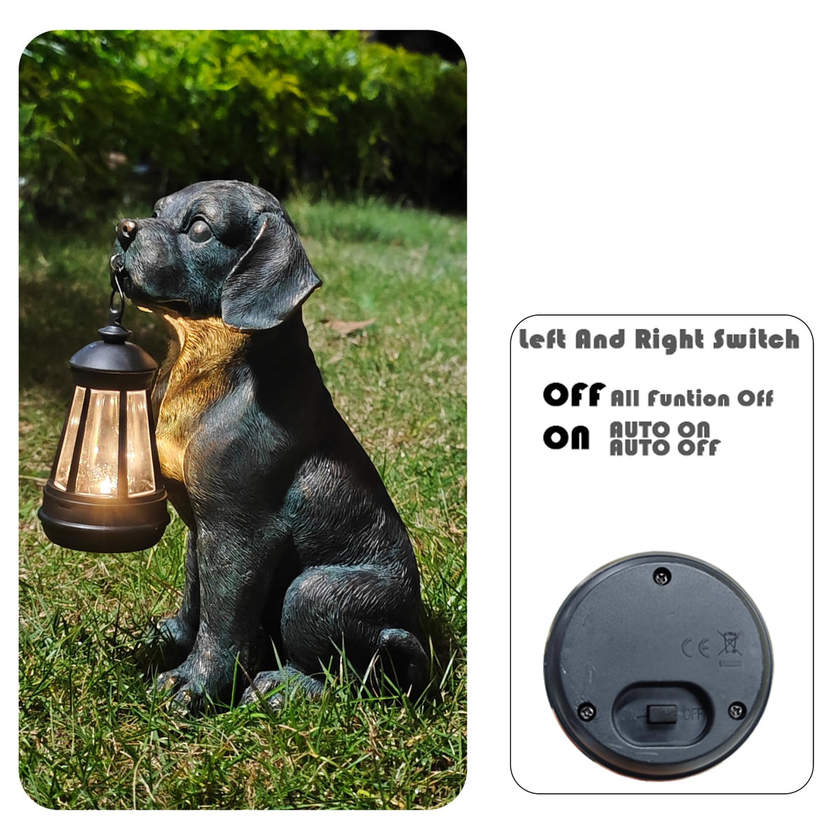 Vlyrofea eco-friendly garden decor uses only sunlight for illumination.