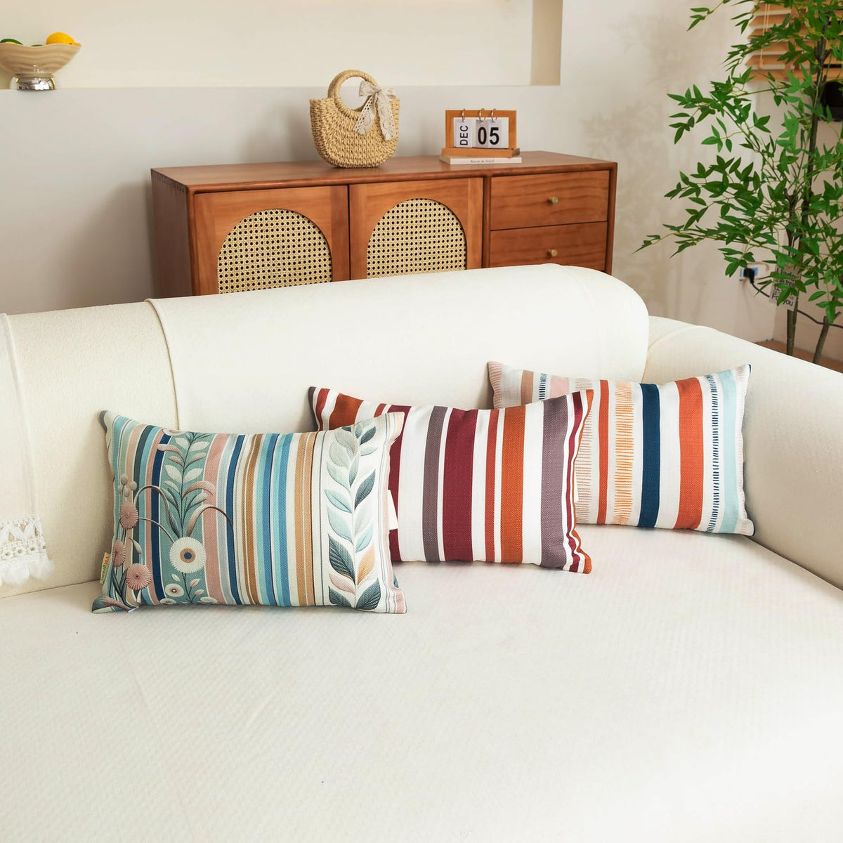vmgreen 2-pack outdoor pillows for coordinated patio spaces.
