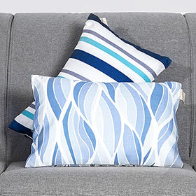 vmgreen lounge pillow shown as decorative and functional for garden furniture.