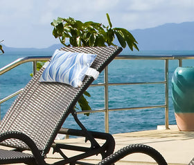 vmgreen adjustable strap demonstrates secure fit on chair backs of various sizes.