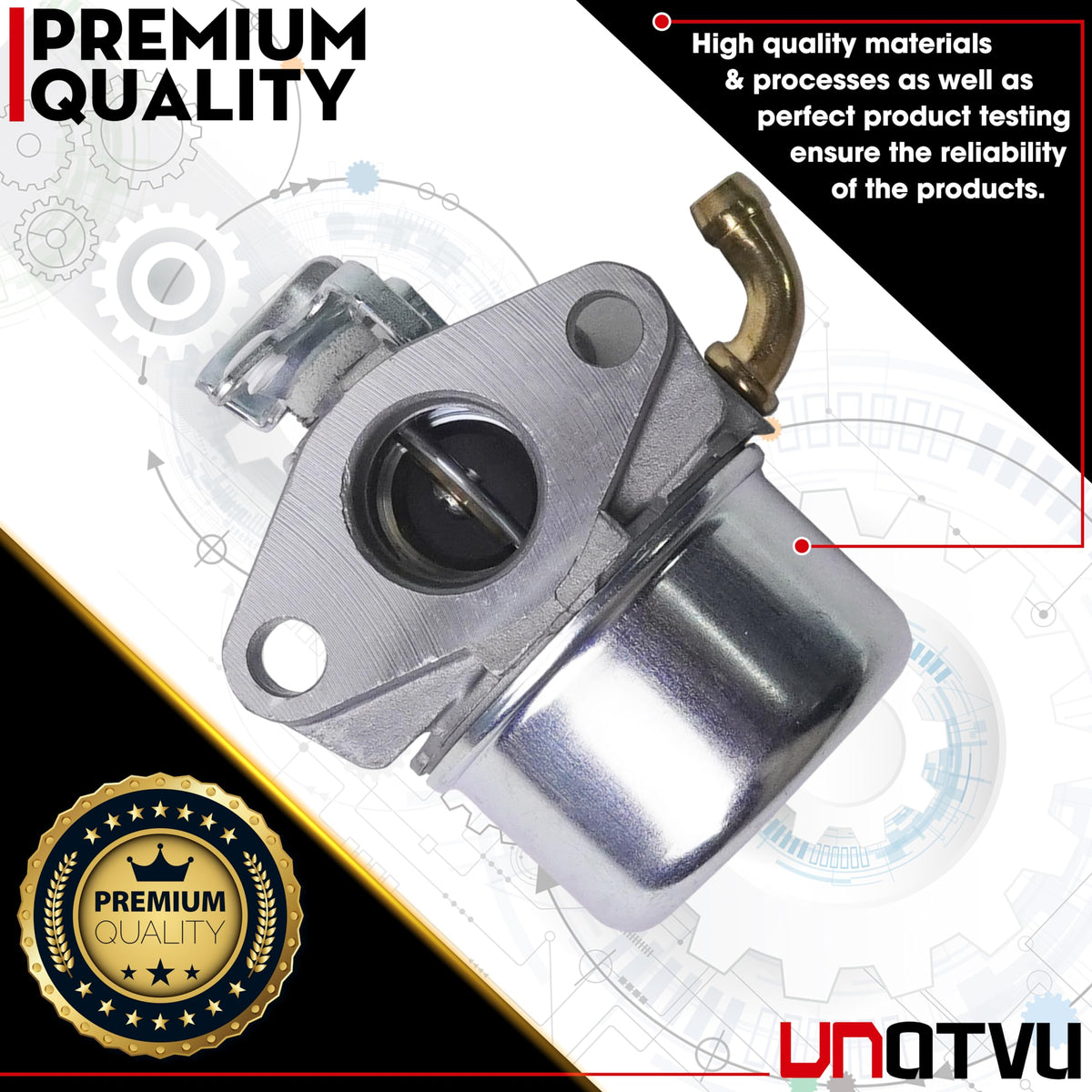 VNATVU air filter included ensures proper engine breathing