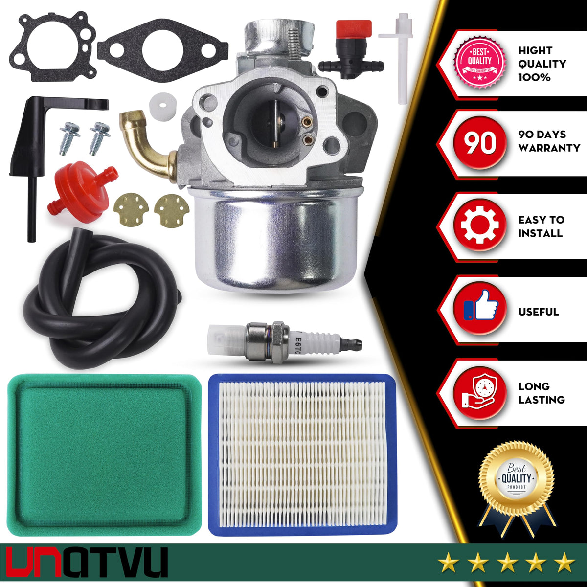 VNATVU all-in-one carburetor replacement for yard machinery