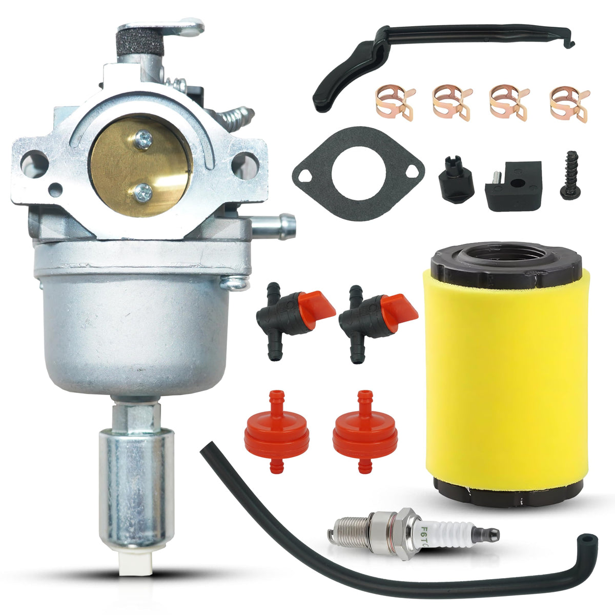 VNATVU carburetor for Husqvarna YTA18542 front view installation-ready unit