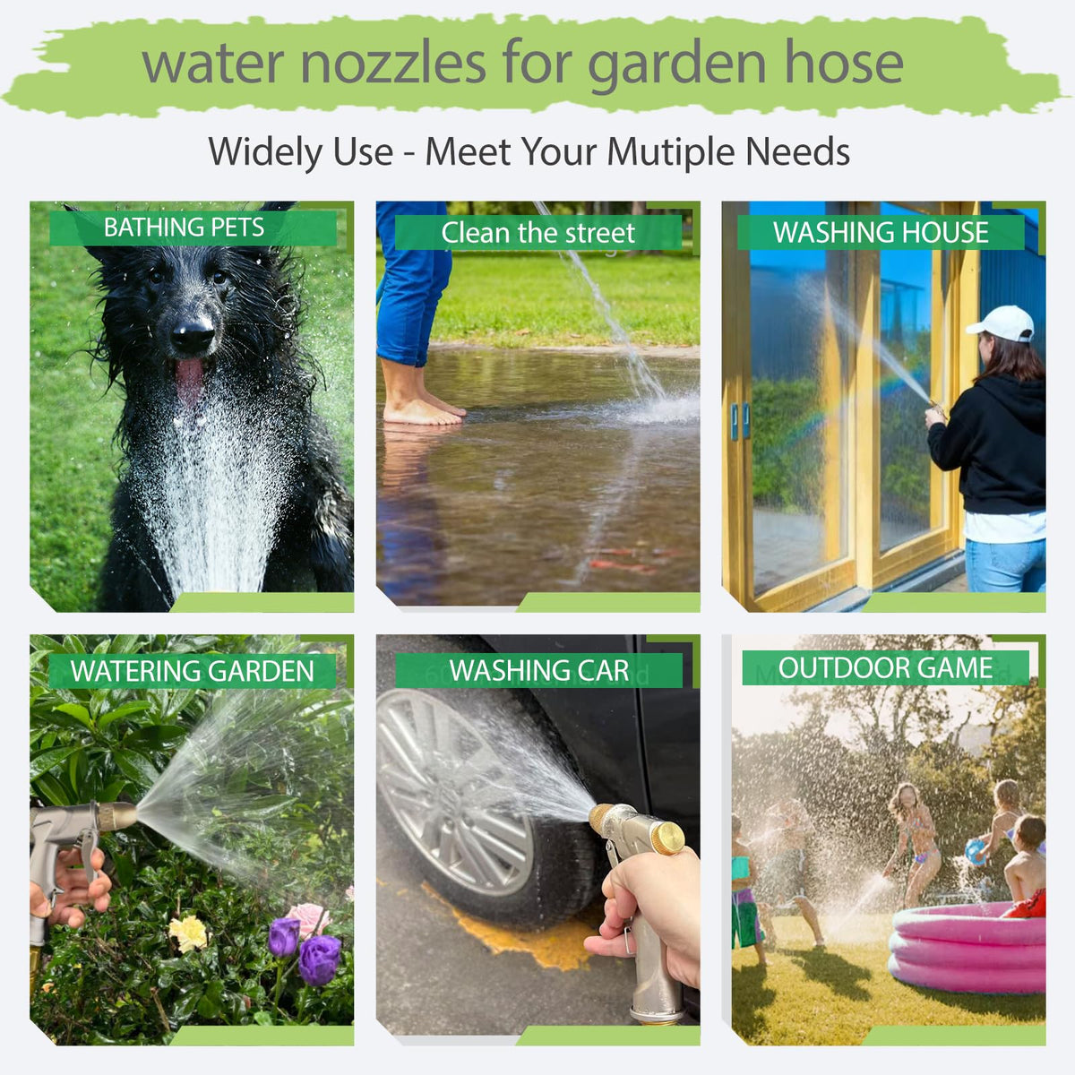 VNEIRSHAH rugged nozzle withstands outdoor use for years.