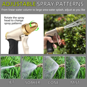 Fine mist shower pattern on VNEIRSHAH nozzle for gentle plant watering