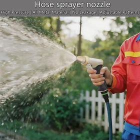In use during car washing with VNEIRSHAH nozzle for efficient rinsing