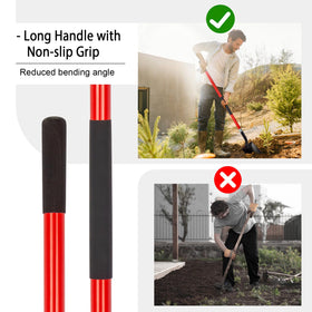 Two non-slip grip areas for better control in wet conditions