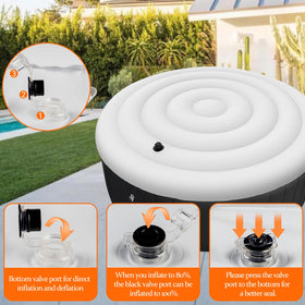 VniYors rainproof hot tub cover keeps moisture out for cleaner, more enjoyable sessions.