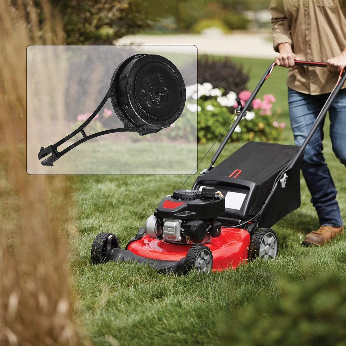 VOBRAMY replacement cap suitable for Craftsman Husqvarna Toro Troy-Bilt